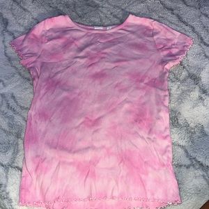 Gap Kids Pink Ruffle Sleeved Casual T-Shirt